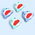 Shark Joystick Caps for Switch OLED: light blue, mint green cartoon shark, cartoon kawaii style