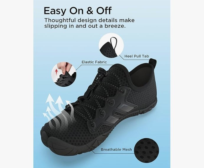 Size 5 Water Shoes Quick Dry Breathable Barefoot Beach Shoes Men Women -282