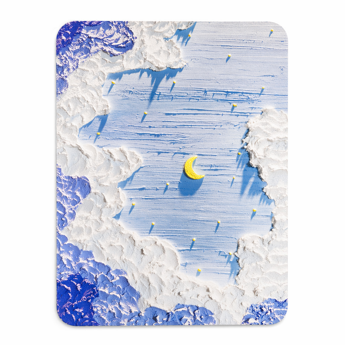 Sky Mouse Pad with 3D Design Blue