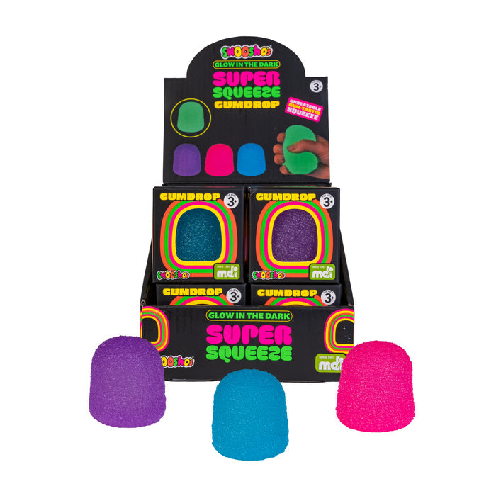 Smoosho’s Super Squeeze Glow-in-the-dark Gumdrop - Sensory Zone
