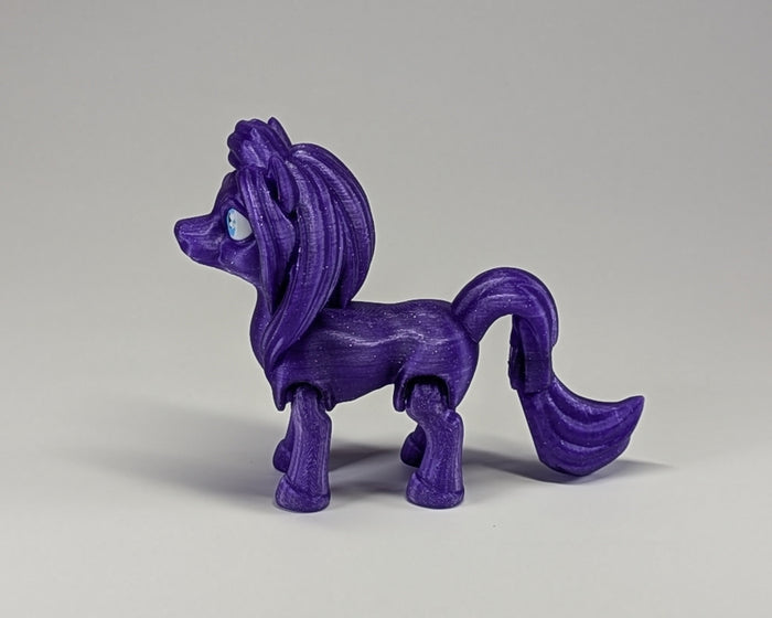 Sparkle Pony in Glitter Purple sideways view