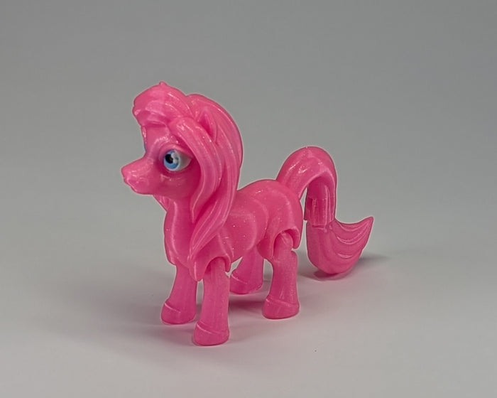 Sparkle Pony in Pink  Glitter standing