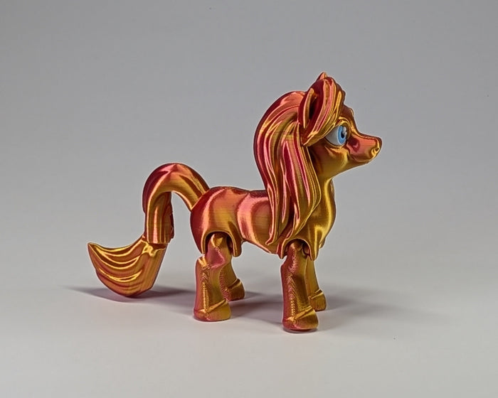 Glitter Pony in Red Yellow