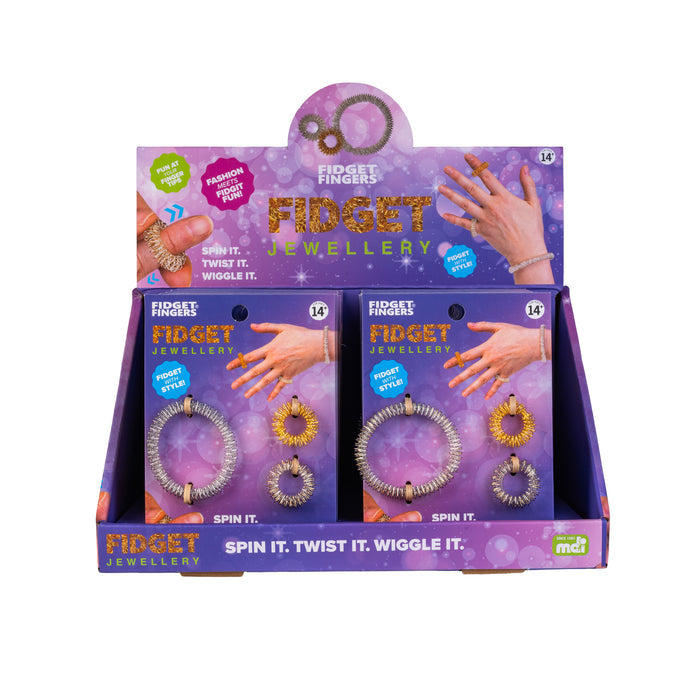 Spiky Fidget Jewellery Set - Sensory Rings & Bracelet