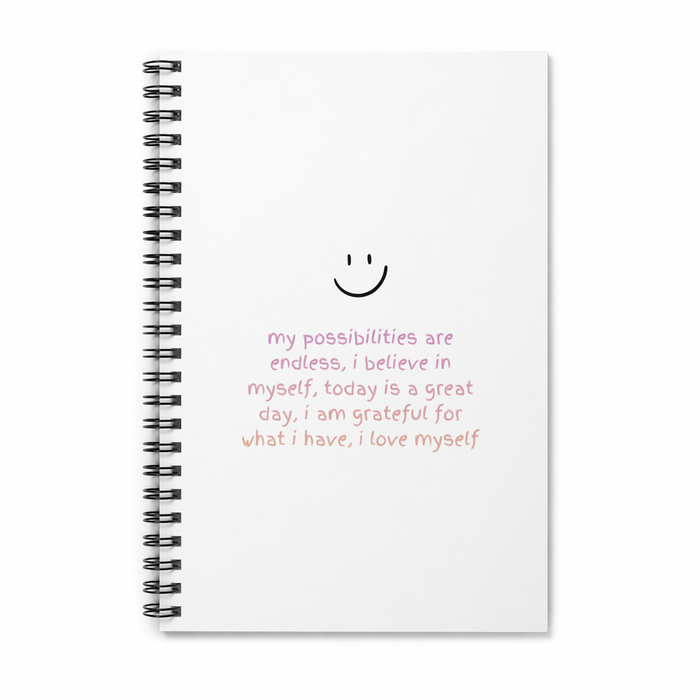 Spiral Notebook for Encouraging Affirmations Default