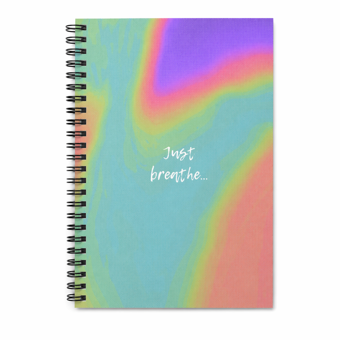 Spiral Notebook with Inspirational Breathing Quote Default