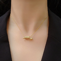 Spring Mini Necklace for Women: gold necklace, minimal style