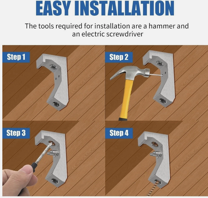 Squeaky Floor Repair Kit Aluminium 12pc Squeak No More Subfloor Fasteners – 12pc