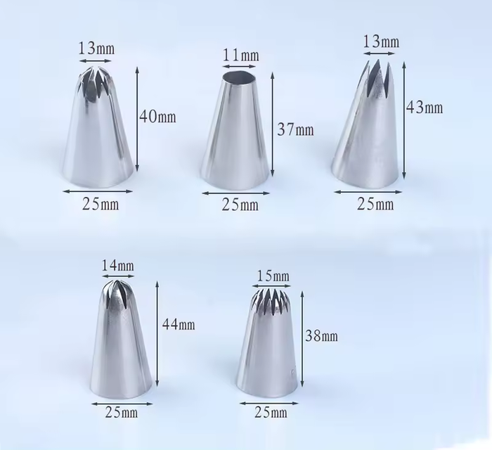 Stainless Steel Cake Nozzle Set