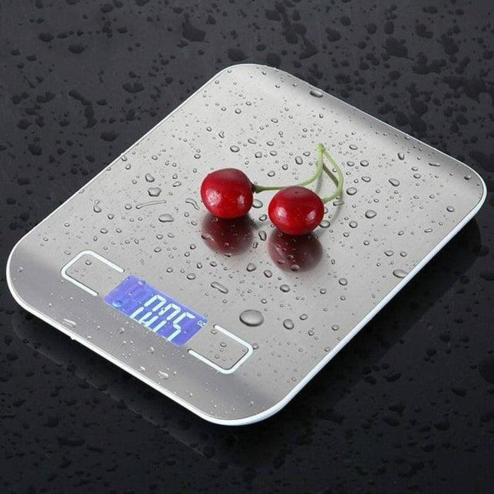 Stainless Steel Electronic Kitchen Scale: Enhancing Precision in Culinary Measurements: silver, white digital bathroom scale