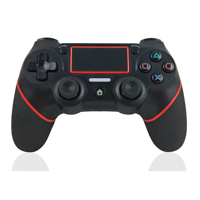 Stealth Ninja Gaming Controller, Alpha 1: Wireless Bluetooth Dual Shock: black, red game controller, modern gaming style
