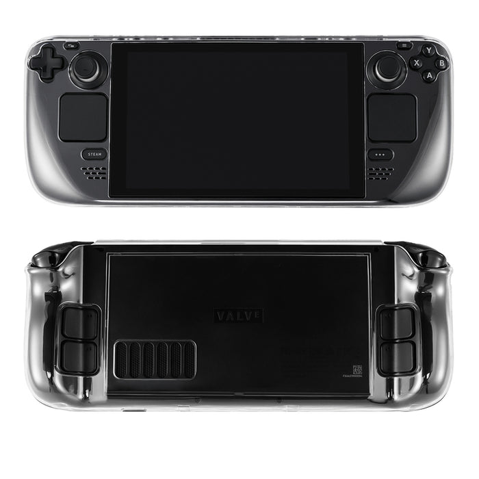 Steam Deck Hard Shell Cases: Protection & Style: black, dark gray handheld gaming console, modern gaming hardware style