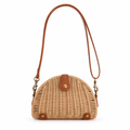 Straw Crossbody Bag - Emphasizing the Essence, Distinct from the Original Khaki
