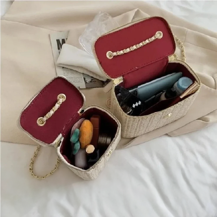 Summer Straw Bucket Bag for Women: Embrace the Season in Style!: beige, tan handbags, boho chic style