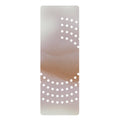 Symmetrical Gradient Yoga Mat: pale gray, beige rectangular patterned object, minimal style