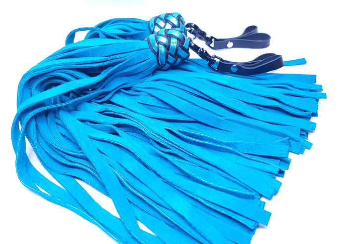 Teal Suede Finger Floggers- Made to order