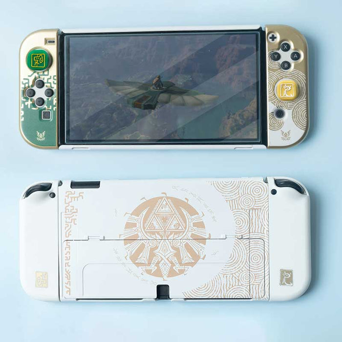 Tears of the Kingdom Switch Case: black, dark gray The Legend of Zelda-themed, fantasy game-themed graphic design style