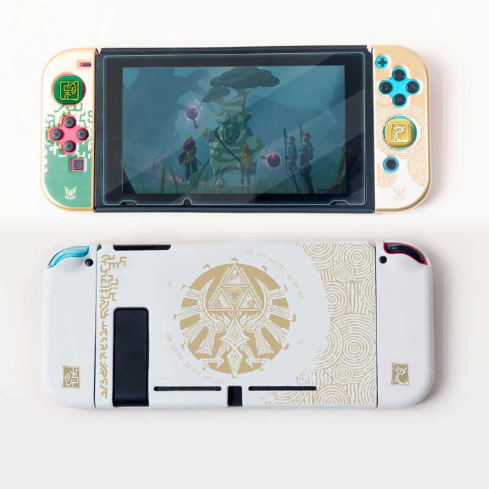 Tears of the Kingdom Switch Case: black, dark gray The Legend of Zelda-themed, fantasy game-themed graphic design style