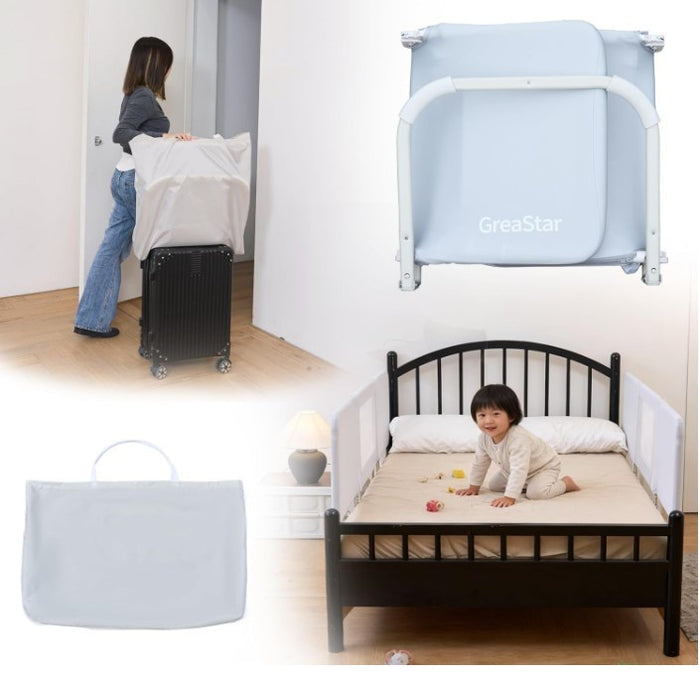 Toddler Bed Rail 120cm Safety Guard Travel Bed Barrier Fits Double KingBeds –143