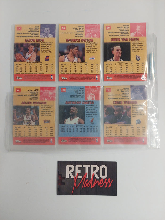 Topps 2000 NBA Trading Card Bowman's Best Lot