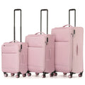 Tosca SO LITE  4-Wheel Expandable Suitcase Set of 3 - Blush (Carry-on, Medium and Large)
