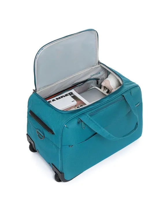 Tosca so lite onboard wheel bag with teal colour holds all your travel accessories