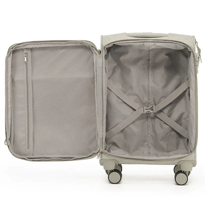 Tosca Willow Suitcase Set of 3 - Vanilla (Carry-on Medium and Large)
