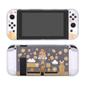 Translucent Mario Switch Case with Protection: white, gray Super Mario, cartoon pixel-art gaming theme style