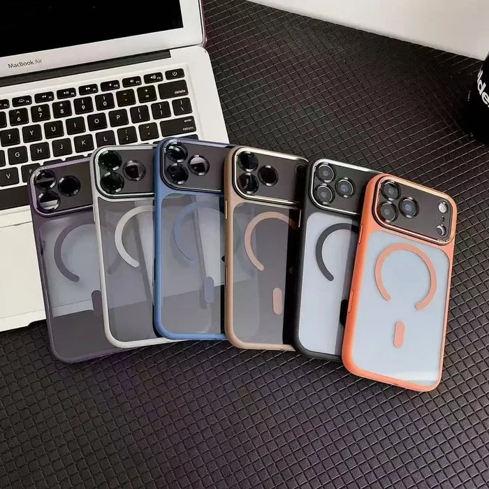 Translucent Phone Case Magnetic Shockproof for iPhone