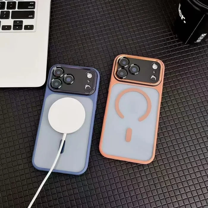 Translucent Phone Case Magnetic Shockproof for iPhone