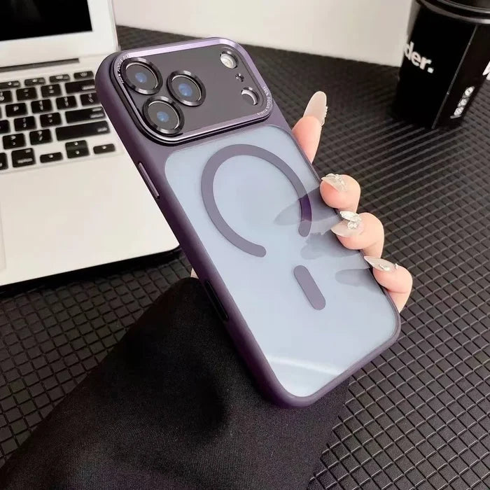 Translucent Phone Case Magnetic Shockproof for iPhone