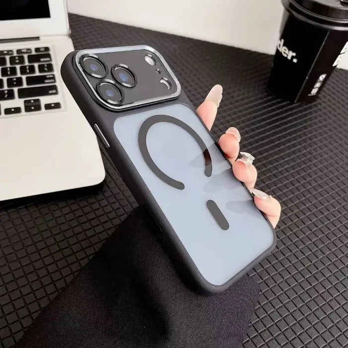 Translucent Phone Case Magnetic Shockproof for iPhone