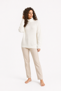 Trendy Women's Turtleneck Pullovers Off White