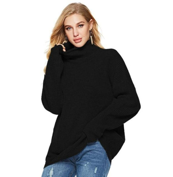 Trendy Women's Turtleneck Pullovers: gray turtleneck sweater, minimal casual style