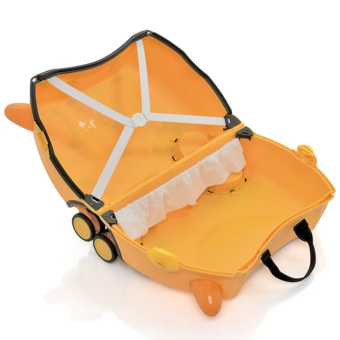 Trunki Glide Ride on Luggage / Kids Carry-on Bag - Doug the Digger