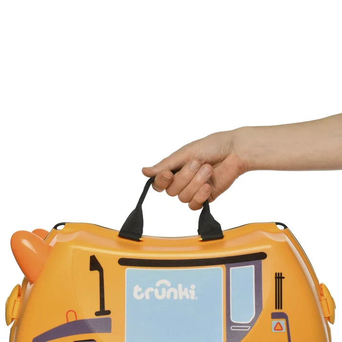 Trunki Glide Ride on Luggage / Kids Carry-on Bag - Doug the Digger