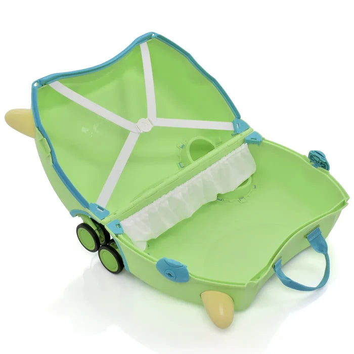 Trunki Glide Ride on Luggage / Kids Carry-on Bag - Dudley the Dinosaur