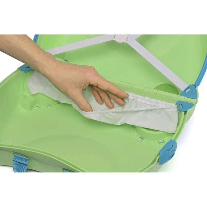 Trunki Glide Ride on Luggage / Kids Carry-on Bag - Dudley the Dinosaur
