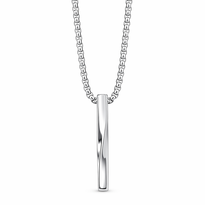 Twisted Stainless Steel Necklace Bar Default
