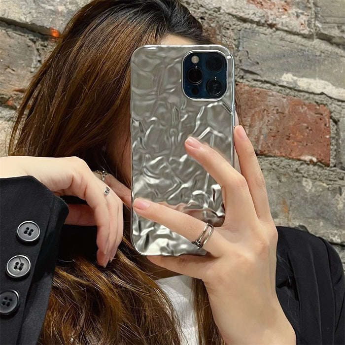 Uneven Protective Case for iPhone with a Distinct Matte Finish: green, dark green smartphone case, minimal style