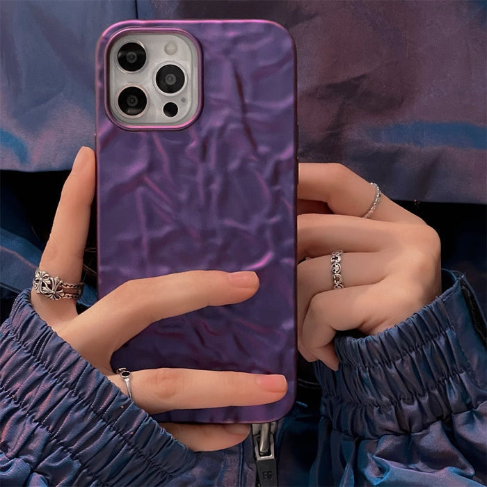 Uneven Protective Case for iPhone with a Distinct Matte Finish: green, dark green smartphone case, minimal style