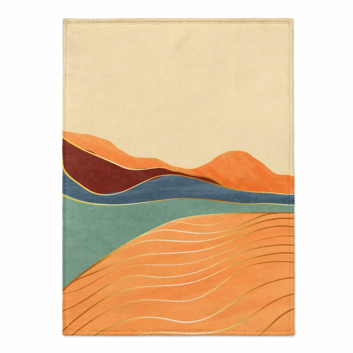 Velveteen Plush Blanket with Toscana Scenery Default