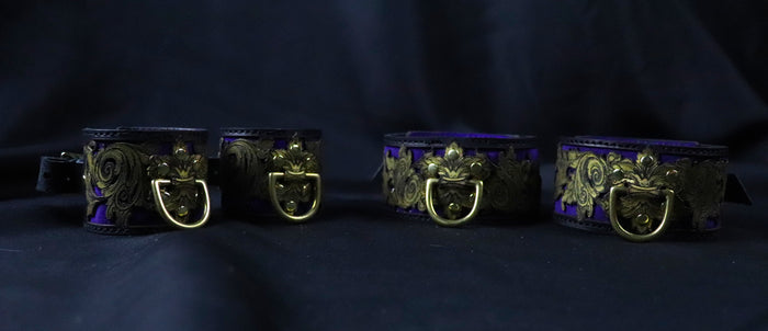 Venice on Fire  Ankle and or Wrist cuffs -Made to Order