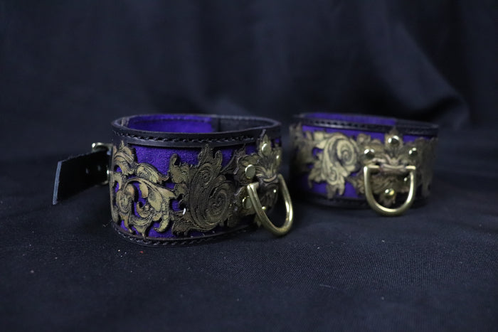 Venice on Fire  Ankle and or Wrist cuffs -Made to Order