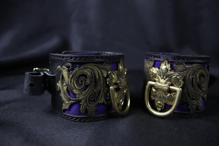Venice on Fire  Ankle and or Wrist cuffs -Made to Order
