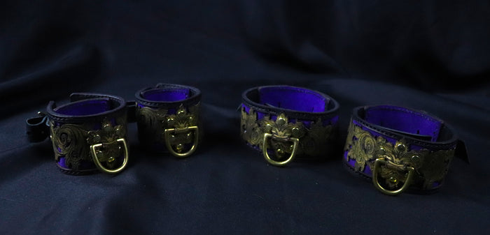 Venice on Fire  Ankle and or Wrist cuffs -Made to Order