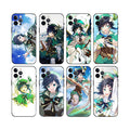 Venti Genshin Impact Phone Case: green, teal anime-style character, anime, cartoon, fantasy style