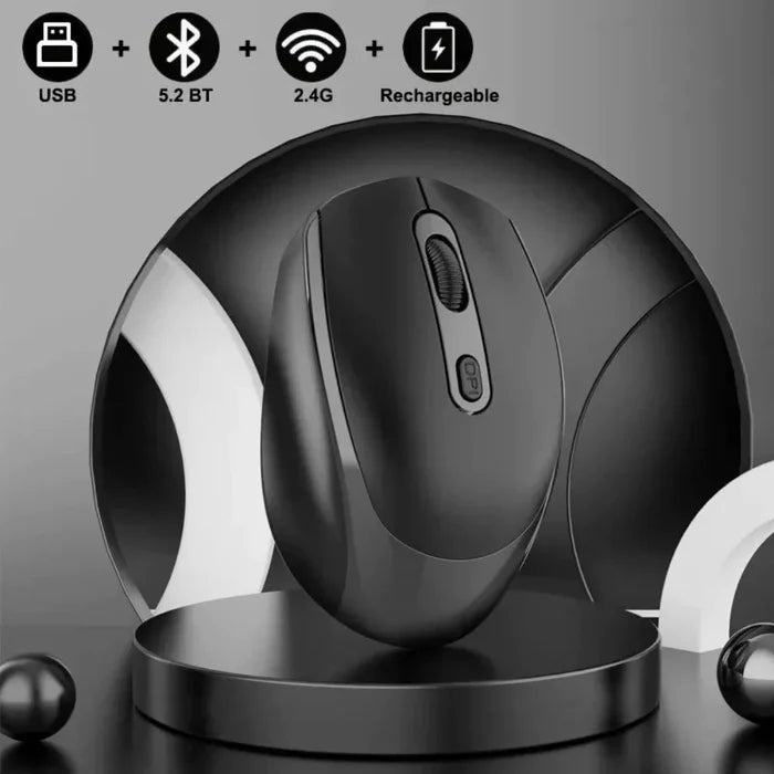 Vibrant High-Resolution Wireless Mouse with Dual Modes: pink, white wireless computer mice, minimal modern style