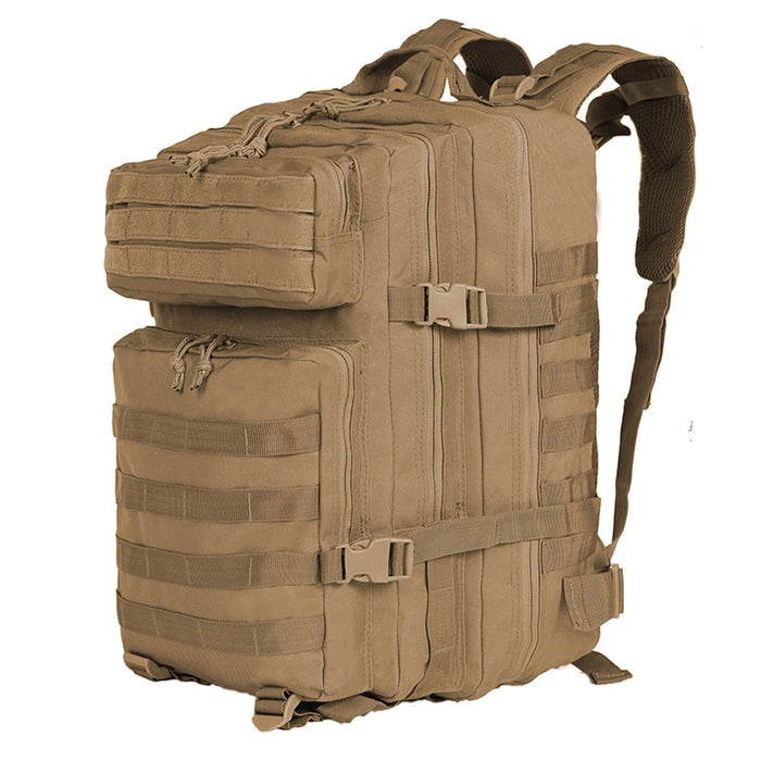 Water-Resistant 50L Backpack for Outdoor Camping: black backpack, tactical style