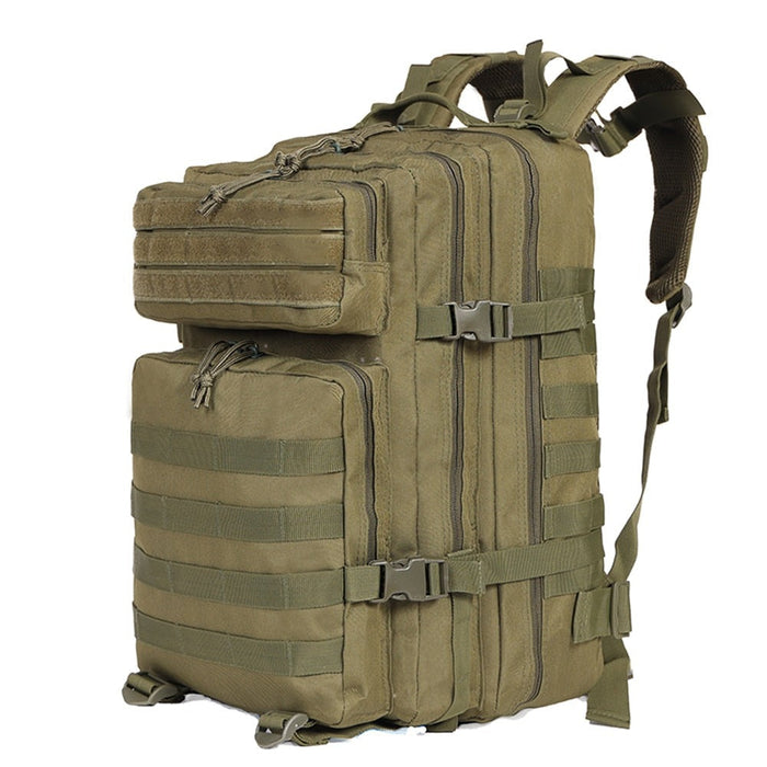 Water-Resistant 50L Backpack for Outdoor Camping: black backpack, tactical style